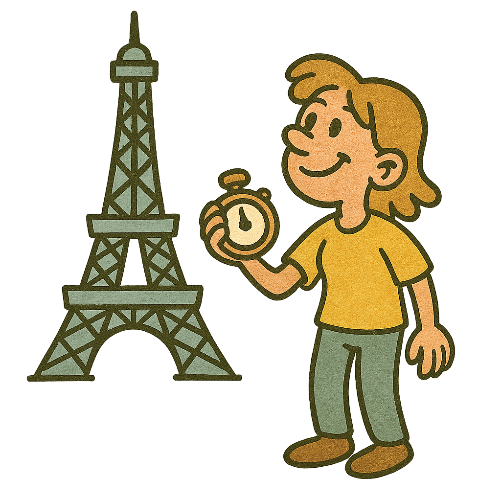 Timing the Eiffel Tower visit